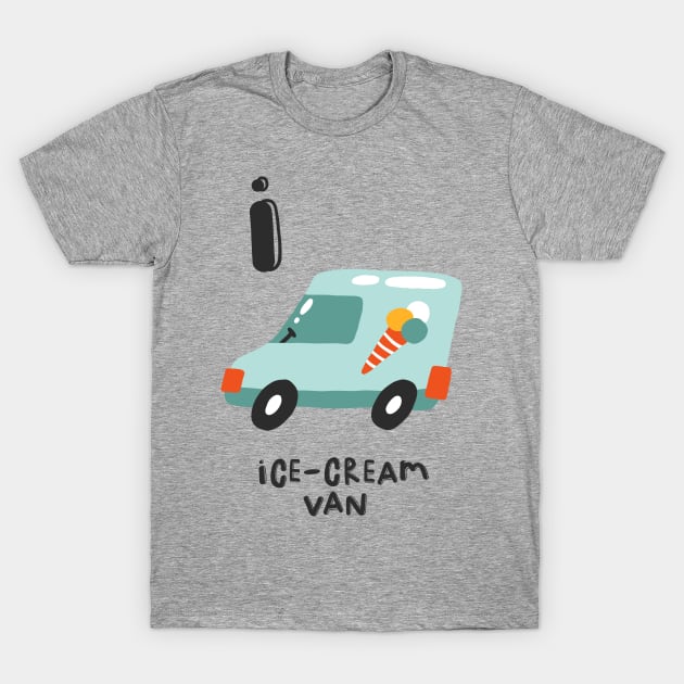 I is Ice Cream Van T-Shirt by JunkyDotCom